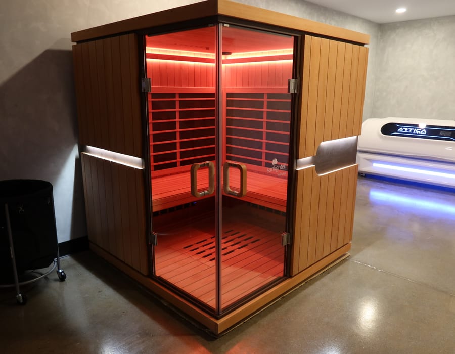 Recovery and longevity wellness suite at Core Athletes
